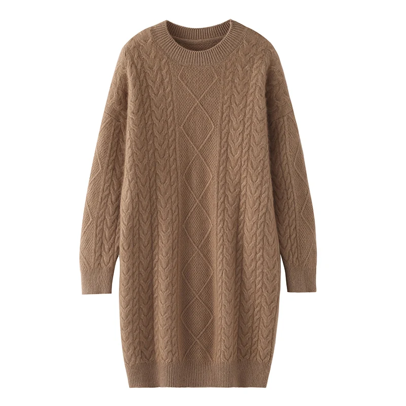 Толстый мягкий 100% норковый кашемировый эластичный свитер, пуловер, женский трикотаж с круглым вырезом и длинными рукавами, базовое элегантное теплое длинное платье
Толстый мягкий 100% норковый кашемировый эластичный свитер, пуловер, женский трикотаж с круглым вырезом и длинными рукавами, базовое элегантное теплое длинное платье