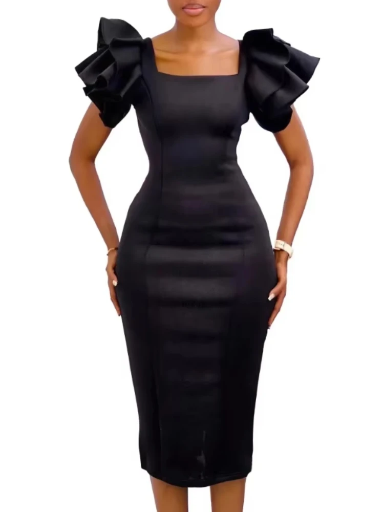 Africa Clothing African Party Evening Dresses for Women Summer Elegant African Square Collar Short Sleeve Bodycon Dress Outfits
Africa Clothing African Party Evening Dresses for Women Summer Elegant African Square Collar Short Sleeve Bodycon Dress Outfits
