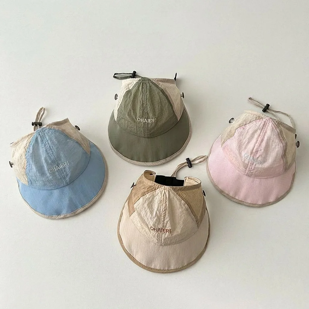 Summer Casual Kids Sun Hat Letter Color Blocking Adjust Visor Cap for Boys and Girls Thin Breathable Children Hat
Summer Casual Kids Sun Hat Letter Color Blocking Adjust Visor Cap for Boys and Girls Thin Breathable Children Hat