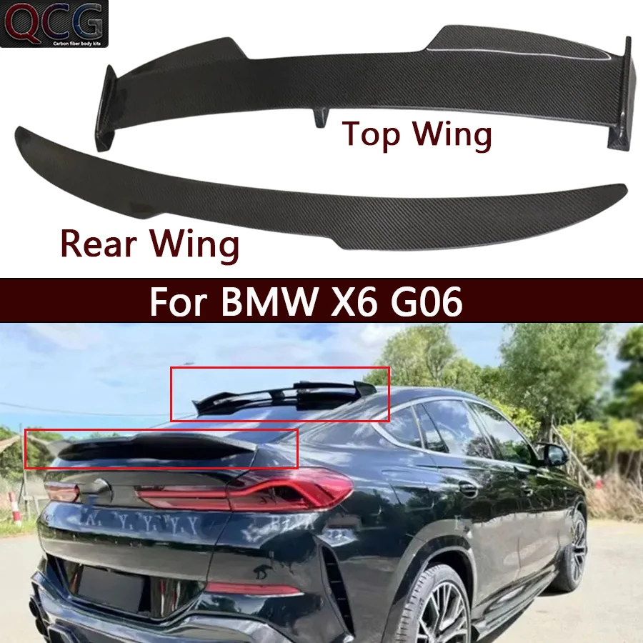 For BMW X6 G06 Carbon Fiber Tail fins Top Wing Rear Spoiler Duckbill Car Wing Retrofit Middle Wing Car Accessories Body Kit
For BMW X6 G06 Carbon Fiber Tail fins Top Wing Rear Spoiler Duckbill Car Wing Retrofit Middle Wing Car Accessories Body Kit