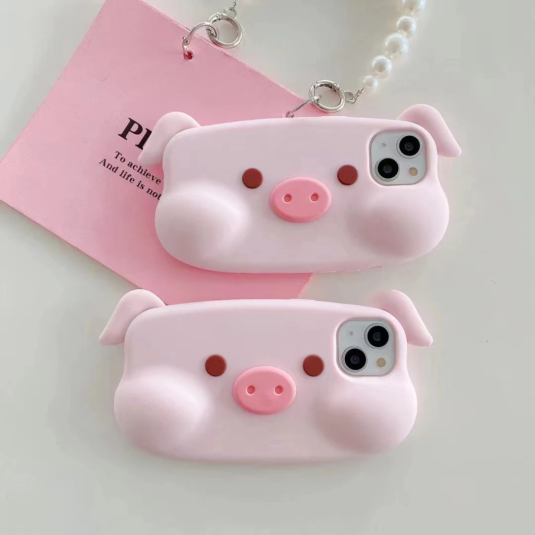 Cute Cartoon Pig Soft Silicone Case, Cell Phone Back Cover, Skin Shockproof, iPhone 6, 7, 8 Plus, 11, 12, 13, 14 15 Pro Max, 3D
Cute Cartoon Pig Soft Silicone Case, Cell Phone Back Cover, Skin Shockproof, iPhone 6, 7, 8 Plus, 11, 12, 13, 14 15 Pro Max, 3D