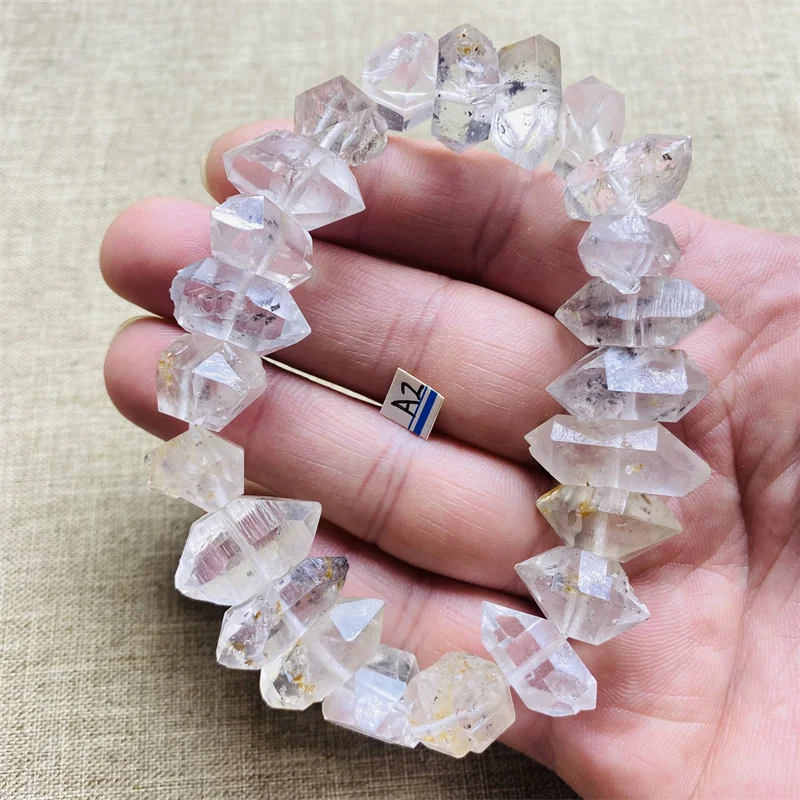 Natural Herkimer Diamond Energy Crystal Bracelet Reiki Stone Healing Holiday Gift Home Decorations
Natural Herkimer Diamond Energy Crystal Bracelet Reiki Stone Healing Holiday Gift Home Decorations