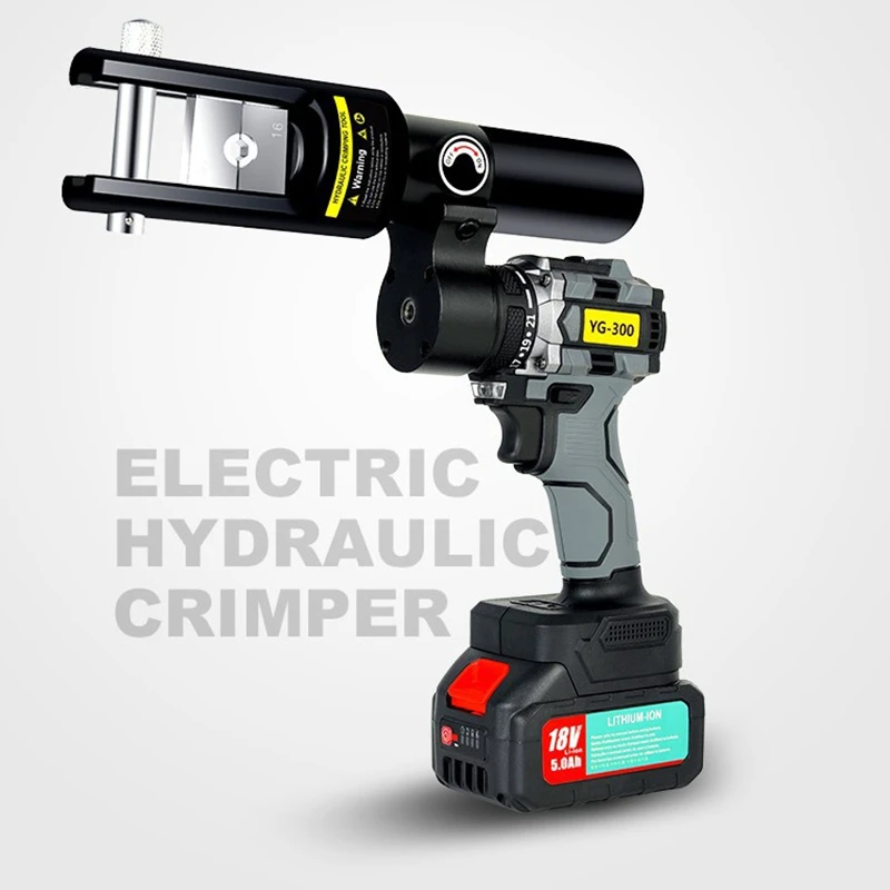 Portable Lithium-Ion Rechargeable Hydraulic Crimping Tool for Electricians YG-300 Compact Automatic Crimping Tool
Portable Lithium-Ion Rechargeable Hydraulic Crimping Tool for Electricians YG-300 Compact Automatic Crimping Tool