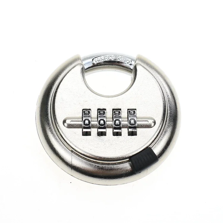 YH1808 Zinc alloy Padlock 4 Digit Combination Weather Proof Anti Rust Disc Padlock with Hardened Shackle Silver Lock for Doors
YH1808 Zinc alloy Padlock 4 Digit Combination Weather Proof Anti Rust Disc Padlock with Hardened Shackle Silver Lock for Doors