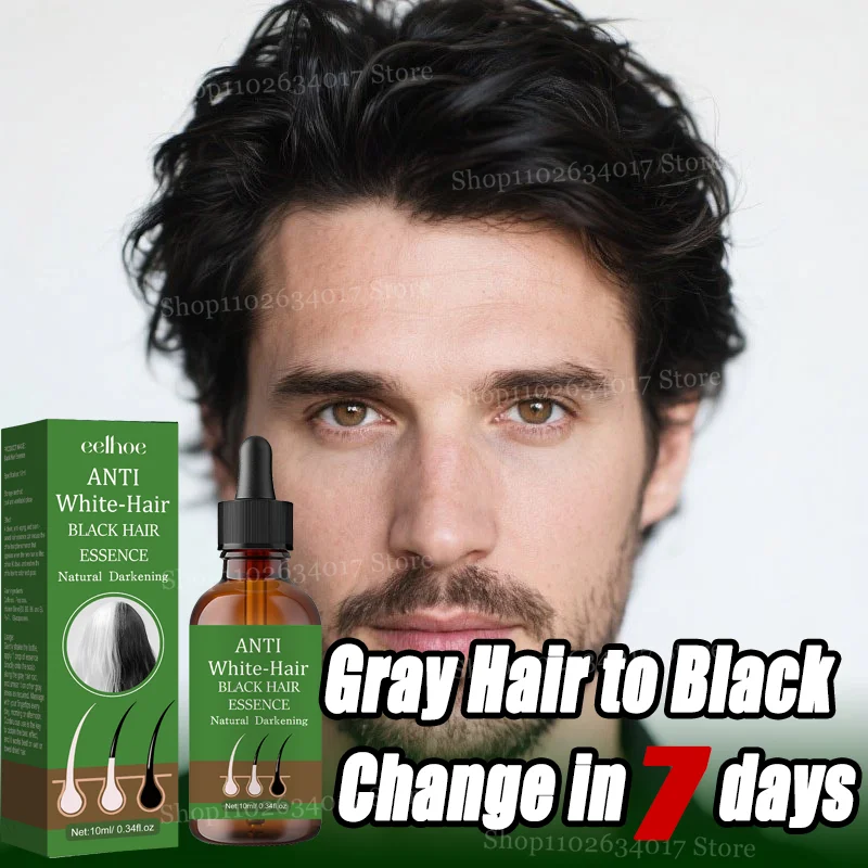 Gray to Black Hair Oil Reduces premature graying nourishes follicles Restores Natural black Pigment darkening gray/white hair
Gray to Black Hair Oil Reduces premature graying nourishes follicles Restores Natural black Pigment darkening gray/white hair