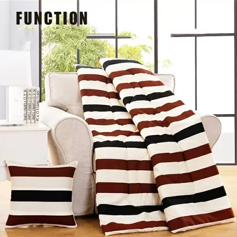 Multi-functional 2 in 1 Travel Pillow Blanket Throw Pillow Quilt Foldable Cushion Blanket for Airplane Car Sofa Office Nap Quilt
Multi-functional 2 in 1 Travel Pillow Blanket Throw Pillow Quilt Foldable Cushion Blanket for Airplane Car Sofa Office Nap Quilt