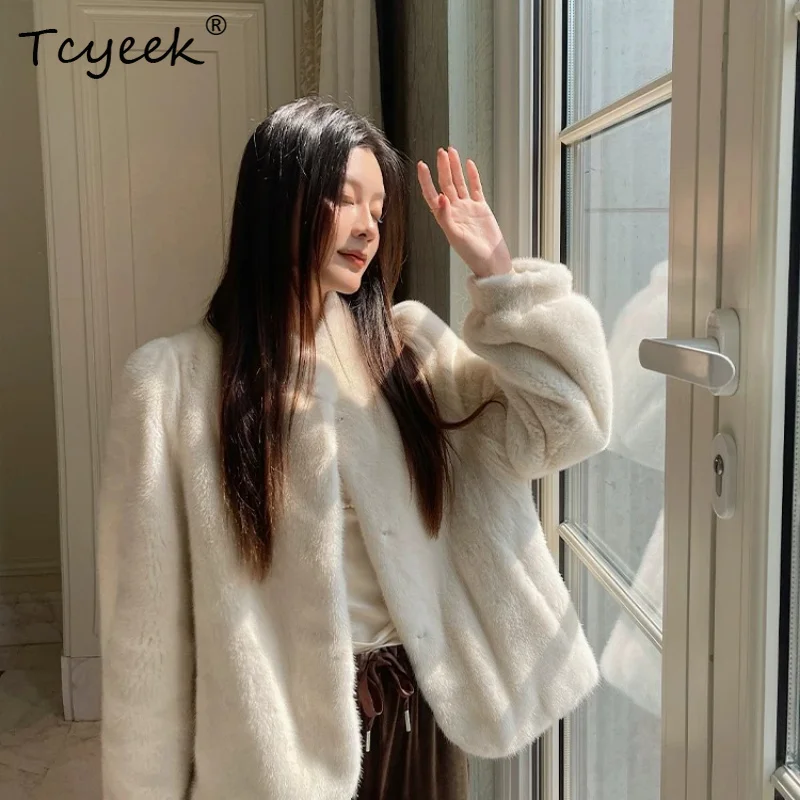 Tcyeek Natural Mink Real Fur Coat Women High-end Mink Warm Jackets Woman Fashion New in Coats 2026 Winter Clothes Fourrure Femme
Tcyeek Natural Mink Real Fur Coat Women High-end Mink Warm Jackets Woman Fashion New in Coats 2026 Winter Clothes Fourrure Femme