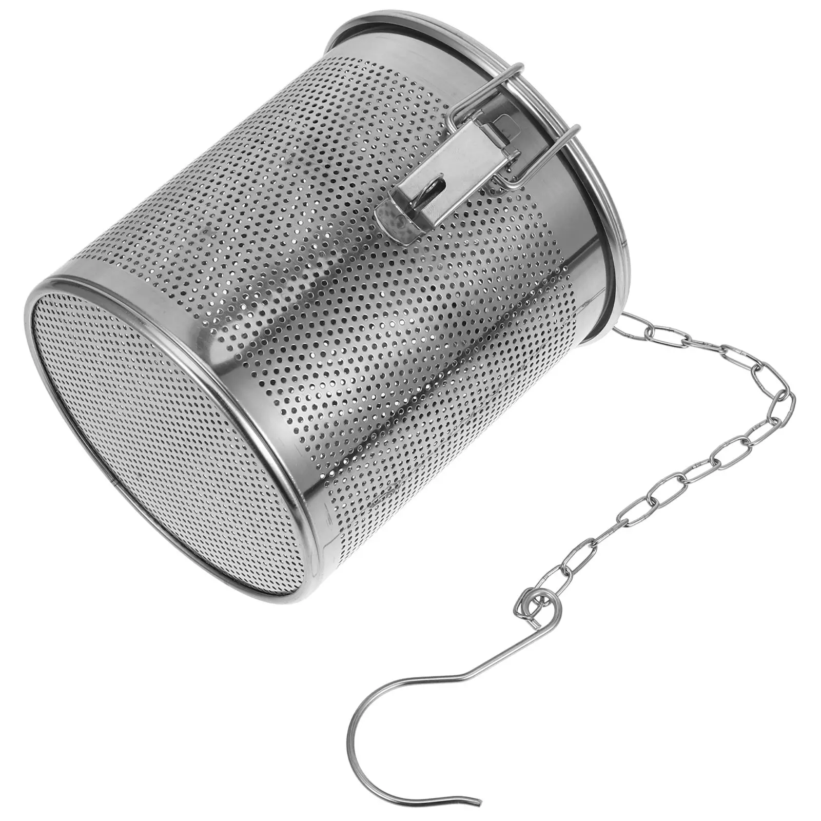 Stainless Steel Brine Basket Soup Baskets Spice Strainer Fine Mesh Long Chain Detachable Easy Clean Cooking Braised Pork Tea Use
Stainless Steel Brine Basket Soup Baskets Spice Strainer Fine Mesh Long Chain Detachable Easy Clean Cooking Braised Pork Tea Use