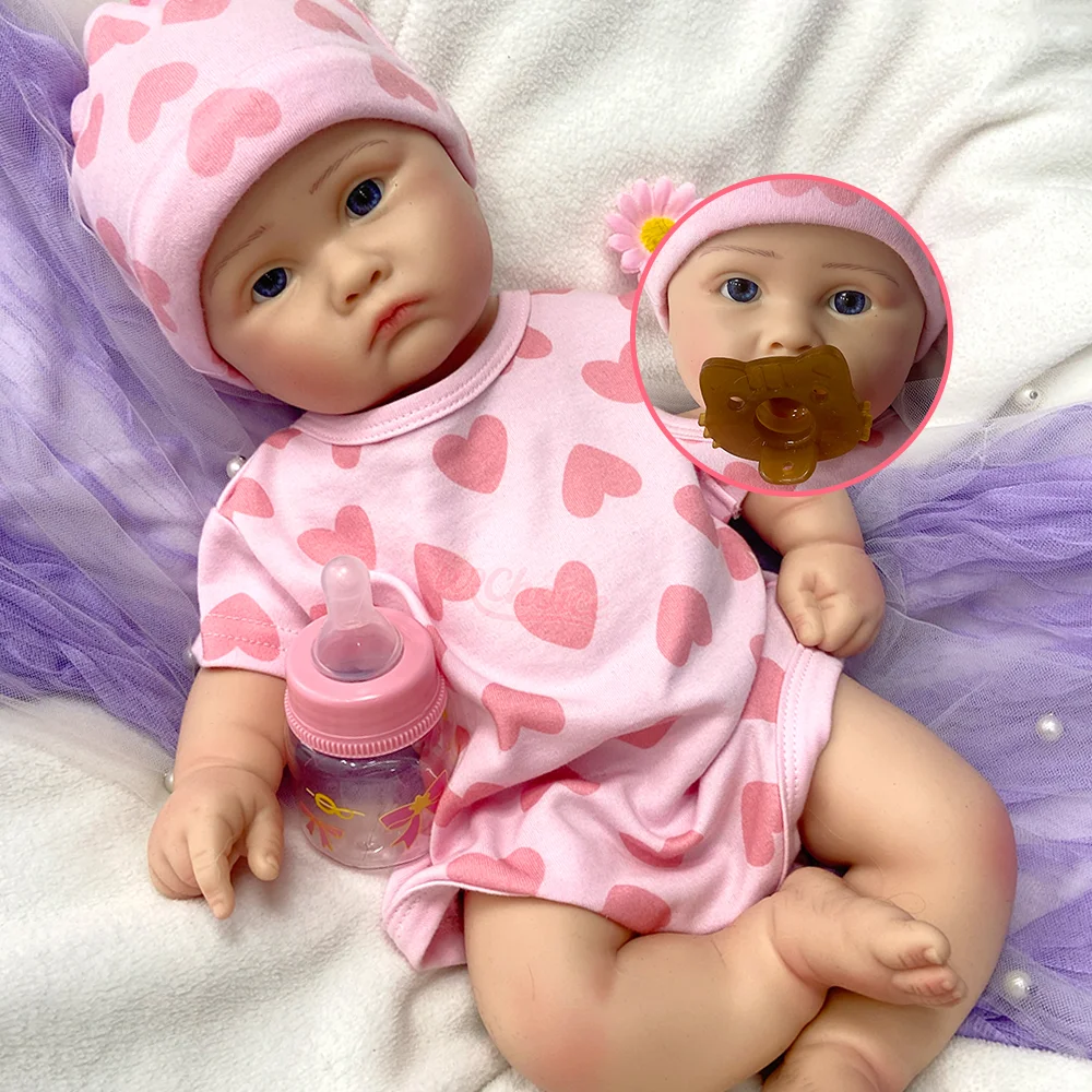 Open Mouth 18" Silicone Bebe Reborn Baby Girl Soft Touch Reborn Baby Doll Lifelike Newborn Baby Doll For Girl Christmas Gift
Open Mouth 18" Silicone Bebe Reborn Baby Girl Soft Touch Reborn Baby Doll Lifelike Newborn Baby Doll For Girl Christmas Gift