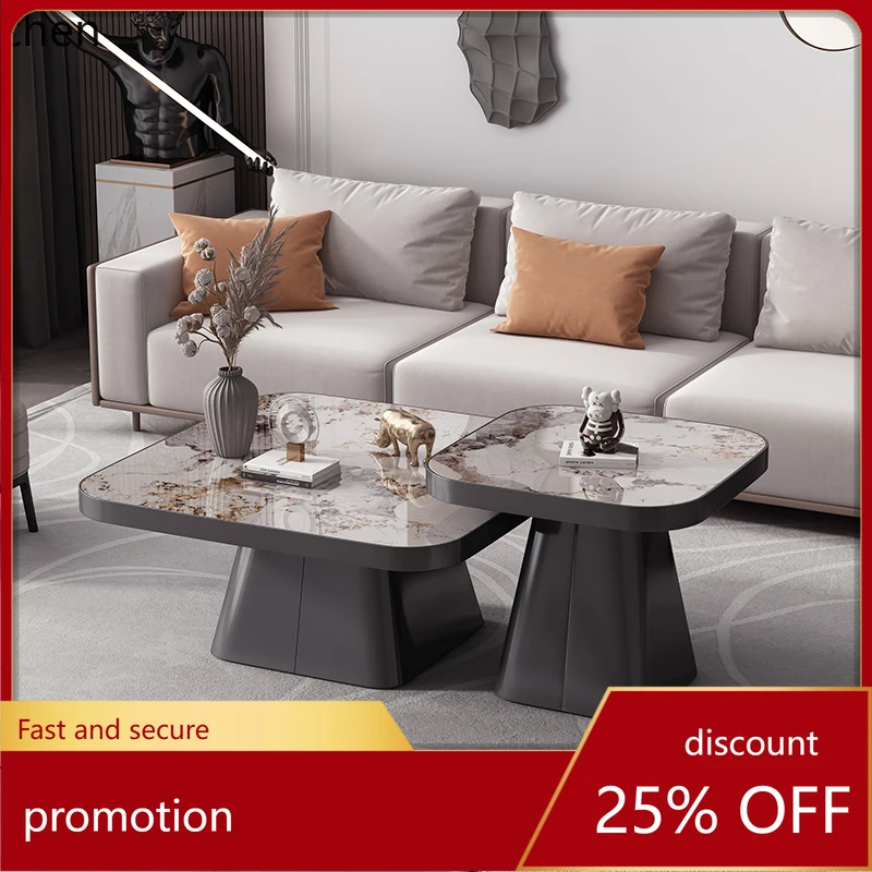 HXL square coffee table light luxury modern size combination small apartment luxury stone rock slab marble living room home
HXL square coffee table light luxury modern size combination small apartment luxury stone rock slab marble living room home