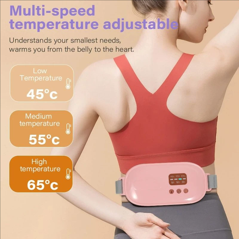 Electric Period Cramp Massager Vibrating Heating Belt for Menstrual Waist Stomach Abdominal Warm Palace Belt Pain Relief Device
Electric Period Cramp Massager Vibrating Heating Belt for Menstrual Waist Stomach Abdominal Warm Palace Belt Pain Relief Device