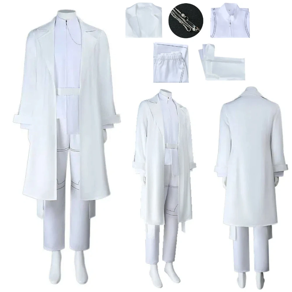 Anime Alien Stage Ivan Cosplay Suit Chest Ornament Waistband White Outfit Halloween Carnival Character Role Play Stage Costumes
Anime Alien Stage Ivan Cosplay Suit Chest Ornament Waistband White Outfit Halloween Carnival Character Role Play Stage Costumes