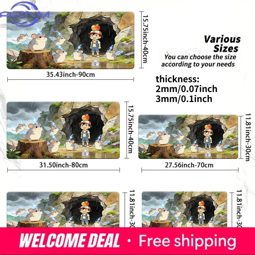 Green Field Ash Hugs Pikachu Large Gaming Mouse Pad Non-Slip Rubber Washable Desk Mat
Green Field Ash Hugs Pikachu Large Gaming Mouse Pad Non-Slip Rubber Washable Desk Mat
