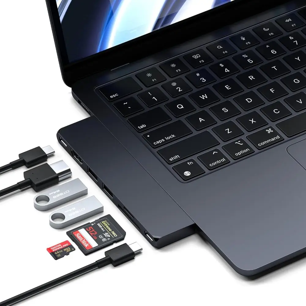 7-in-1 USB-C Multiport Adapter Pro, Slim Design, 100W Power Delivery, 4K HDMI, USB 4, USB 3.2 Gen 2, SD/Micro Card Reader for La
7-in-1 USB-C Multiport Adapter Pro, Slim Design, 100W Power Delivery, 4K HDMI, USB 4, USB 3.2 Gen 2, SD/Micro Card Reader for La