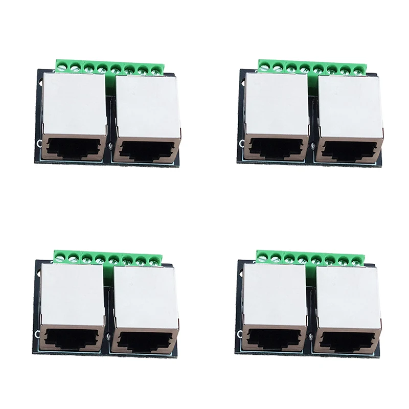 4pcs RJ45 Double female adapter board The RJ45 network adapter board turns the 3.5-pitch terminal to the 8P network adapter
4pcs RJ45 Double female adapter board The RJ45 network adapter board turns the 3.5-pitch terminal to the 8P network adapter