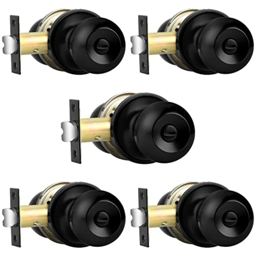 Matte Ball Privacy Interior Door Knobs Bed/Bath Door Locks Keyless Door Handles Stainless Steel Locksets for Bedroom and Bathro
Matte Ball Privacy Interior Door Knobs Bed/Bath Door Locks Keyless Door Handles Stainless Steel Locksets for Bedroom and Bathro