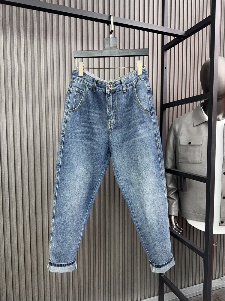 Svip мужские удобные повседневные синие джинсы прямые широкие брюки маленькие прямые брюки-трубы весна осень модный тренд
Svip мужские удобные повседневные синие джинсы прямые широкие брюки маленькие прямые брюки-трубы весна осень модный тренд