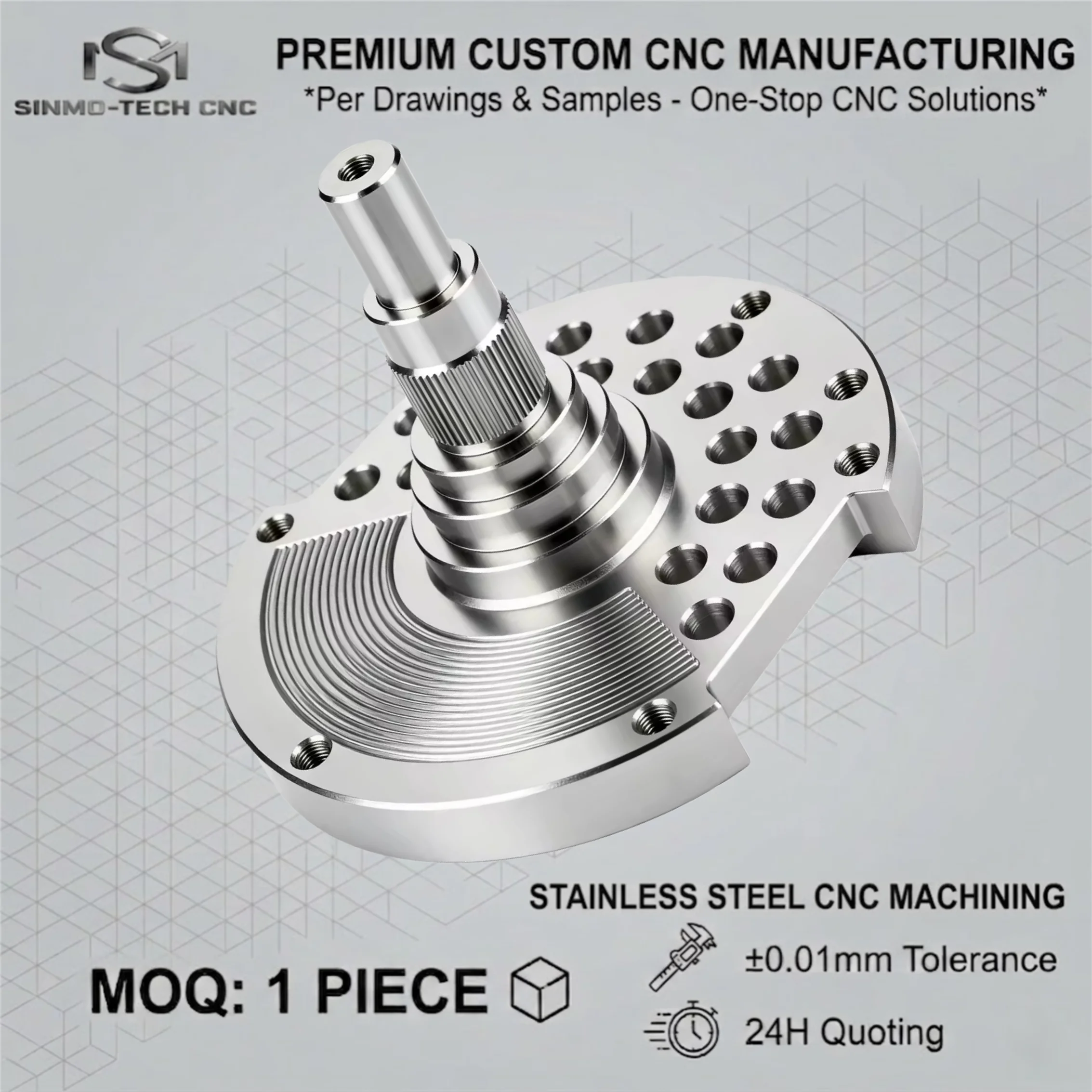 Custom 5-Axis CNC Machining for Corrosion Resistant Stainless Steel - Complex Geometry Milling - One-Stop Engineering Services
Custom 5-Axis CNC Machining for Corrosion Resistant Stainless Steel - Complex Geometry Milling - One-Stop Engineering Services
