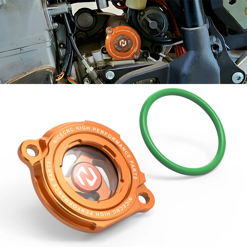 Engine Oil Filter Guard Cover Cap Plug With O-ring For KTM EXC 250 EXC 450 EXC 520 SX 450 SX 525 SXF 250 EXC-F 250 XCF-W 250 
Engine Oil Filter Guard Cover Cap Plug With O-ring For KTM EXC 250 EXC 450 EXC 520 SX 450 SX 525 SXF 250 EXC-F 250 XCF-W 250