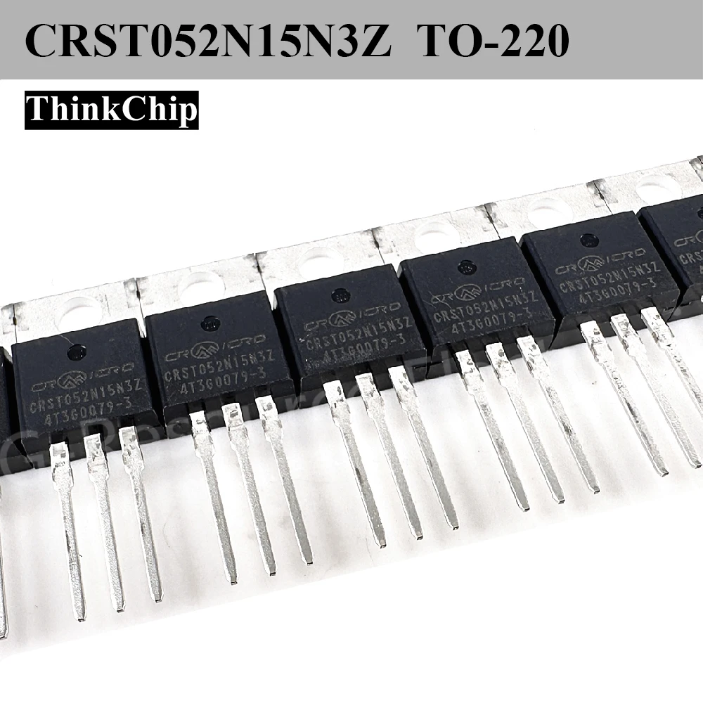 (10pcs) CRST052N15N3Z TO-220 N-Channel MOSFET 150V 204A 5.2mΩ Low RDS(on) for Synchronous Rectifier BMS
(10pcs) CRST052N15N3Z TO-220 N-Channel MOSFET 150V 204A 5.2mΩ Low RDS(on) for Synchronous Rectifier BMS