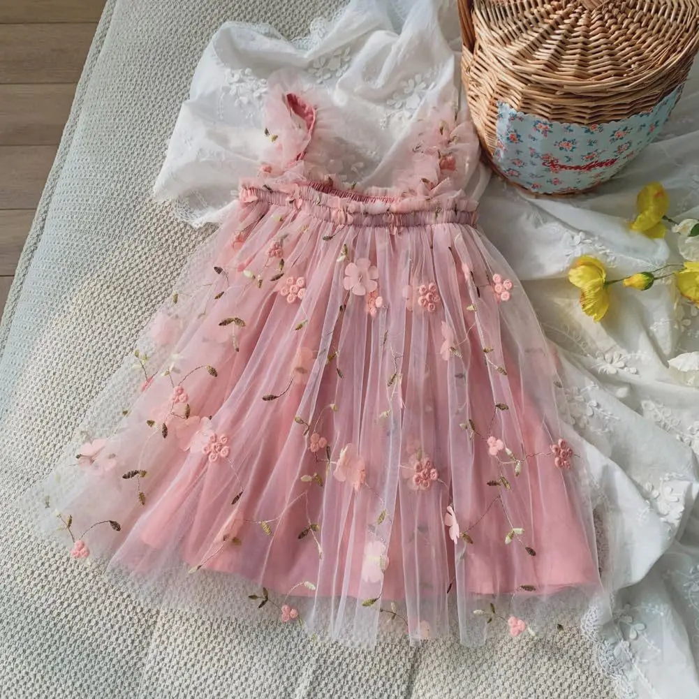 Toddler Baby Girl Princess Embroidery Strap Tutu Dress Sleeveless Flower Kid Mesh Vestido Party Birthday Baby Girl Beach Clothes
Toddler Baby Girl Princess Embroidery Strap Tutu Dress Sleeveless Flower Kid Mesh Vestido Party Birthday Baby Girl Beach Clothes