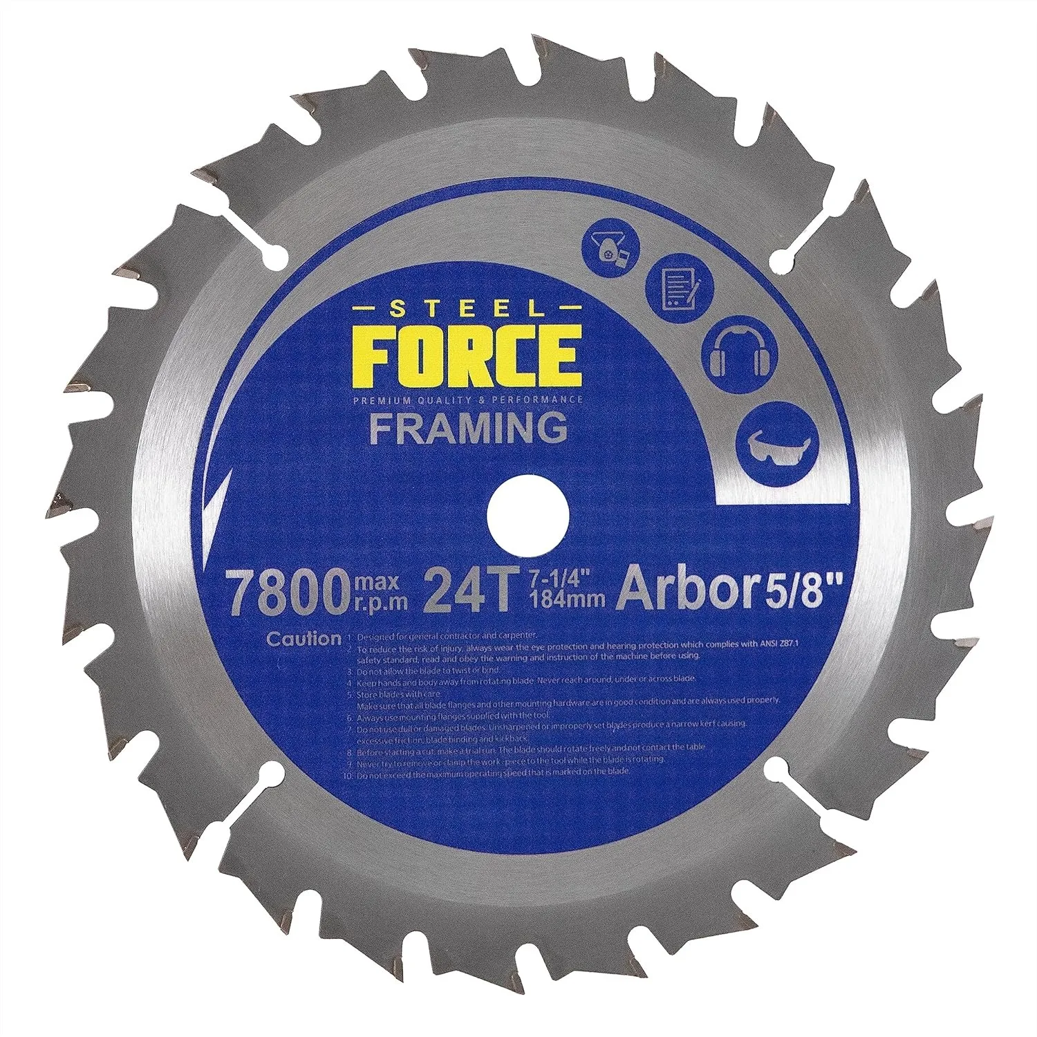 7-1/4 Inch 24T TCT Circular Saw Blade for Wood Cutting, Ultra-Thin Kerf, Anti-Stick Coating
7-1/4 Inch 24T TCT Circular Saw Blade for Wood Cutting, Ultra-Thin Kerf, Anti-Stick Coating