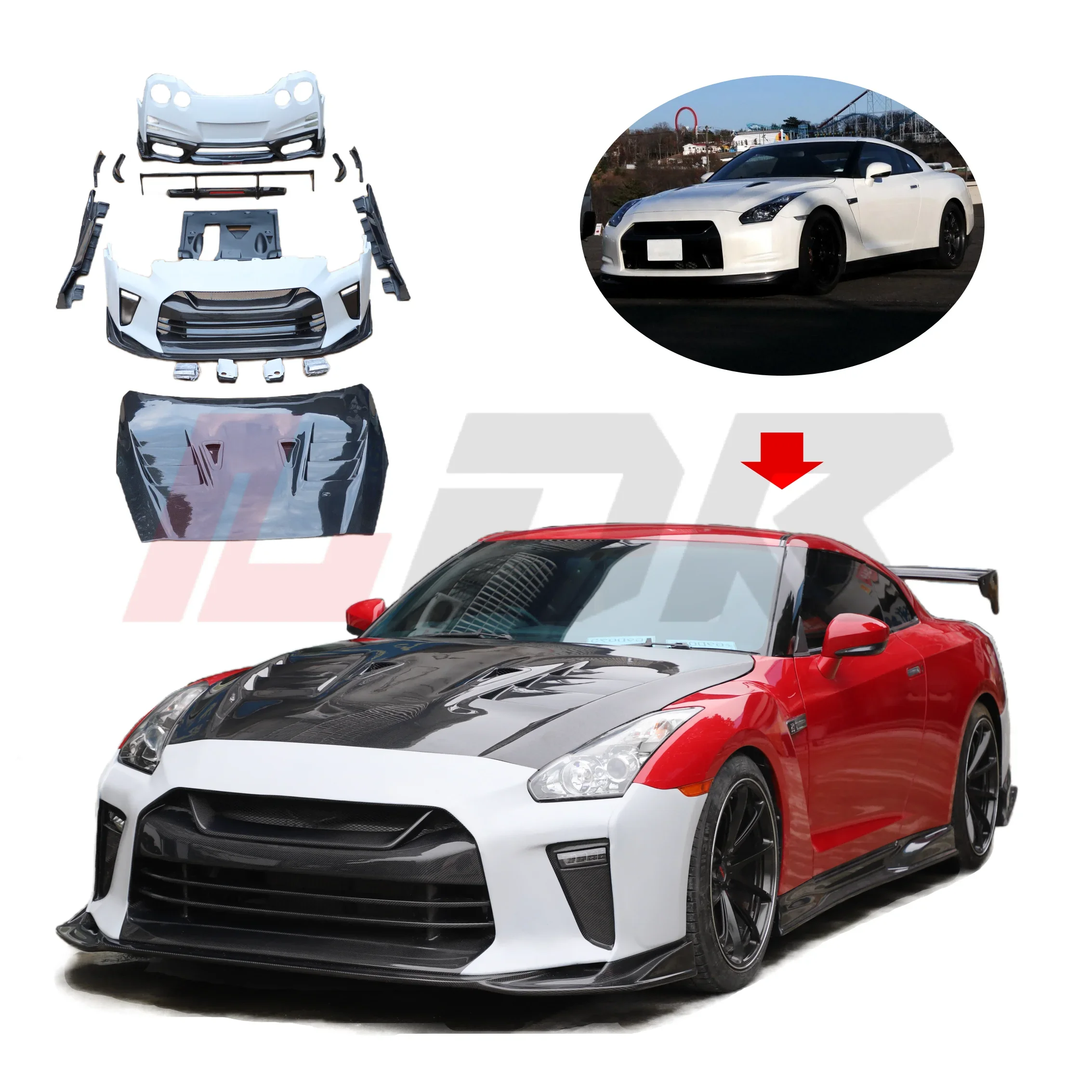 BR Modification Club T-Bodykit For Nissan 2008-2020 GTR R35 Facelift To 2024 GTR Top Secret Bodykit High Quality Frp Carbon Fi
BR Modification Club T-Bodykit For Nissan 2008-2020 GTR R35 Facelift To 2024 GTR Top Secret Bodykit High Quality Frp Carbon Fi