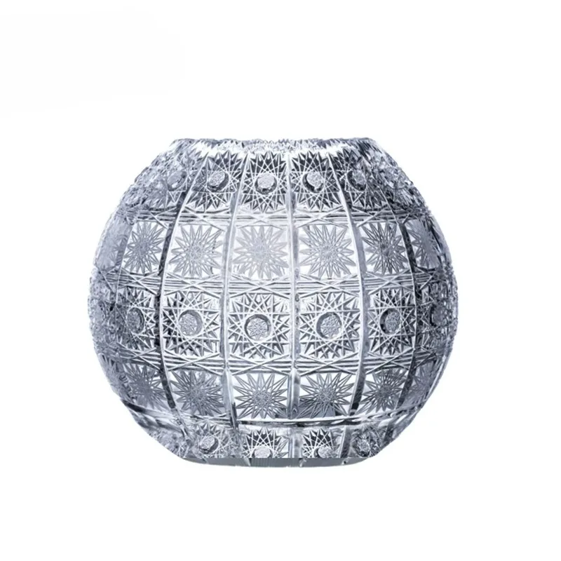 Original imported crystal glass vase 500PK handmade car material vase living room spherical ornament
Original imported crystal glass vase 500PK handmade car material vase living room spherical ornament