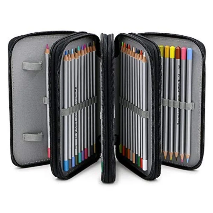 Handy Wareable Oxford Colored Pencil Bags Large 72 Slots Pencil Organizer Portable Watercolor Pencil Wrap Case Black
Handy Wareable Oxford Colored Pencil Bags Large 72 Slots Pencil Organizer Portable Watercolor Pencil Wrap Case Black
