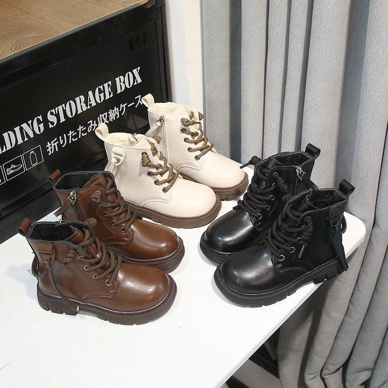 2025 Autumn and Winter Children's Shoes Waterproof Leather Children's Boots Fashion Toddler Lace-up Zip High Boots Boys Girls
2025 Autumn and Winter Children's Shoes Waterproof Leather Children's Boots Fashion Toddler Lace-up Zip High Boots Boys Girls
