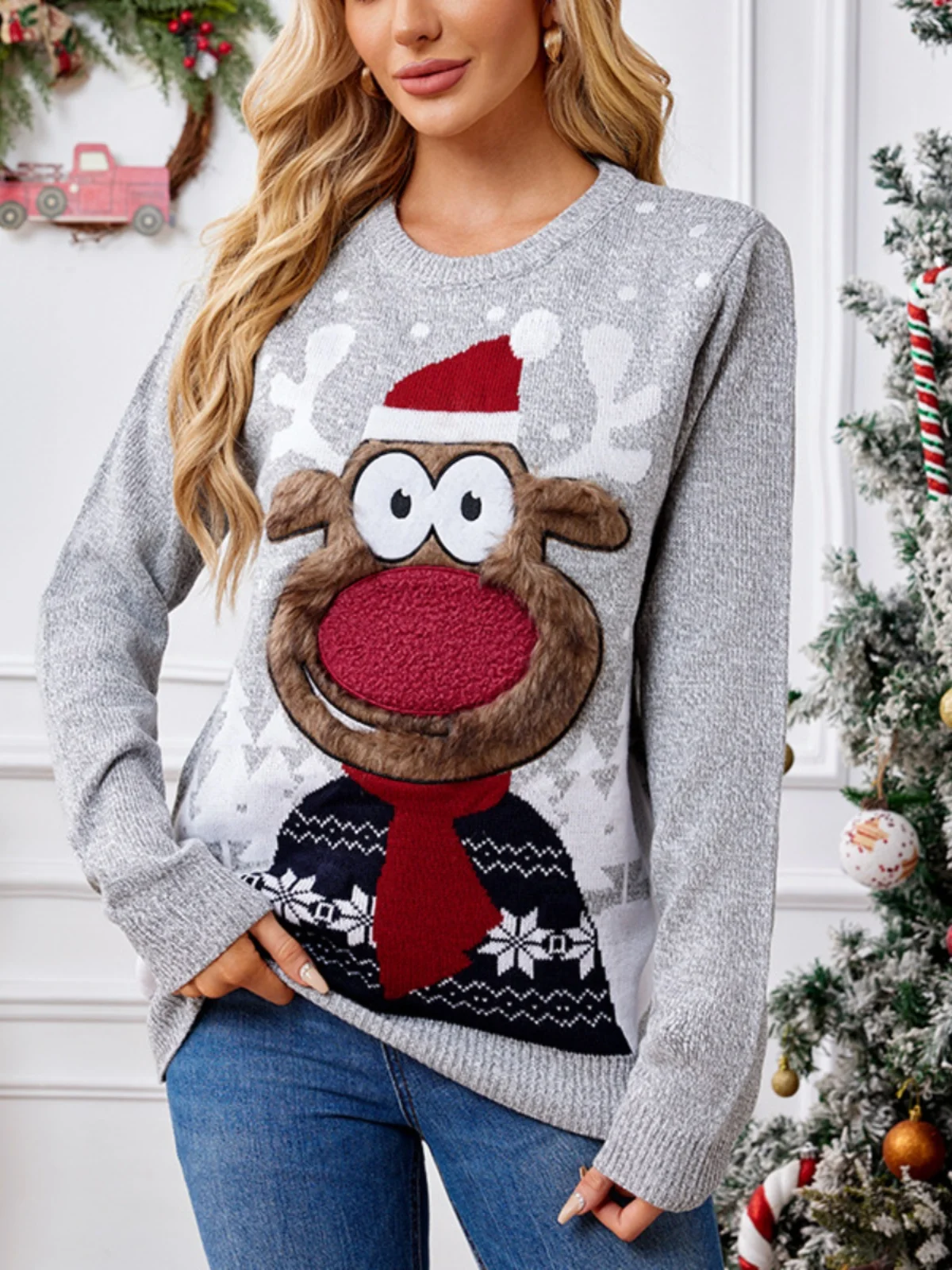 Свитер Cisas женский, осенне-зимний, новый, винтажный, в стиле «ленивый», вязаный, свободный, повседневный, универсальный, в стиле «сетевого красного оленя»
Свитер Cisas женский, осенне-зимний, новый, винтажный, в стиле «ленивый», вязаный, свободный, повседневный, универсальный, в стиле «сетевого красного оленя»