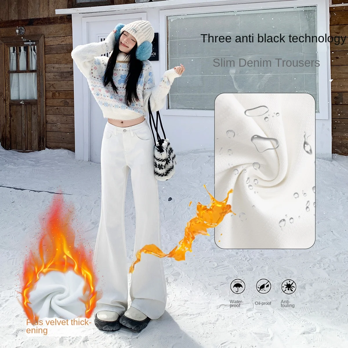 Y2k Jeans For Woman Vintage Loose Flare Pants Winter Warm Fleece Lined Wide Leg Cotton Casual Trousers New Arrival
Y2k Jeans For Woman Vintage Loose Flare Pants Winter Warm Fleece Lined Wide Leg Cotton Casual Trousers New Arrival