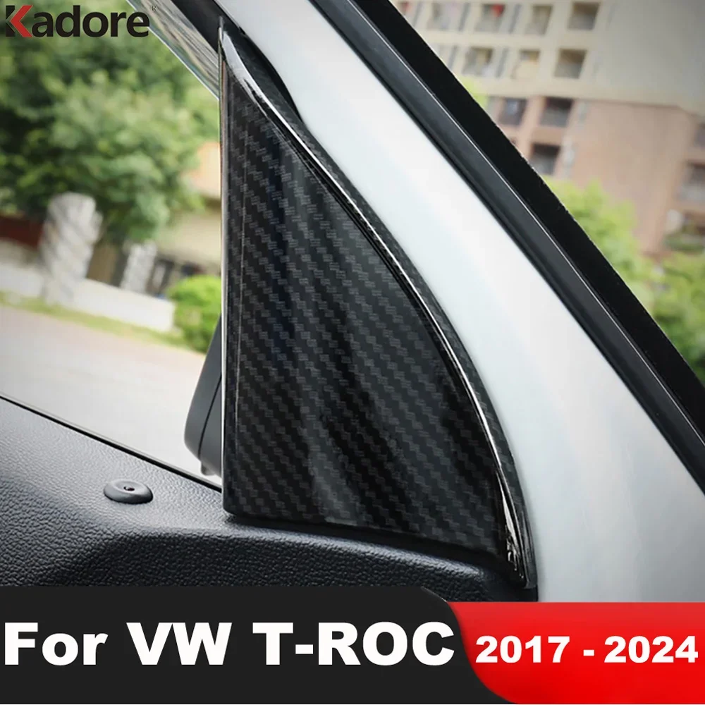 Треугольная накладка на стойку передней двери автомобиля для Volkswagen VW T-Roc TROC 2017-2020 2021 2022 2023 2024, аксессуары из углеродного волокна
Треугольная накладка на стойку передней двери автомобиля для Volkswagen VW T-Roc TROC 2017-2020 2021 2022 2023 2024, аксессуары из углеродного волокна