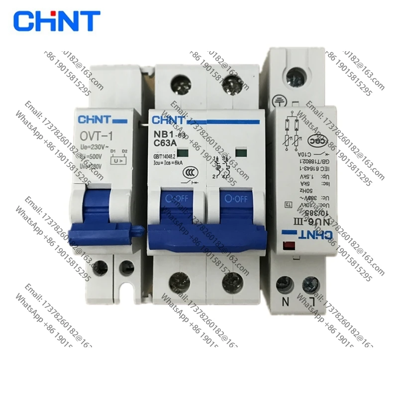CHINT OVT-1 NB1-63 NU6-III POV-1 Protector contra transitorio permanente transitorio y permanente MCB
CHINT OVT-1 NB1-63 NU6-III POV-1 Protector contra transitorio permanente transitorio y permanente MCB
