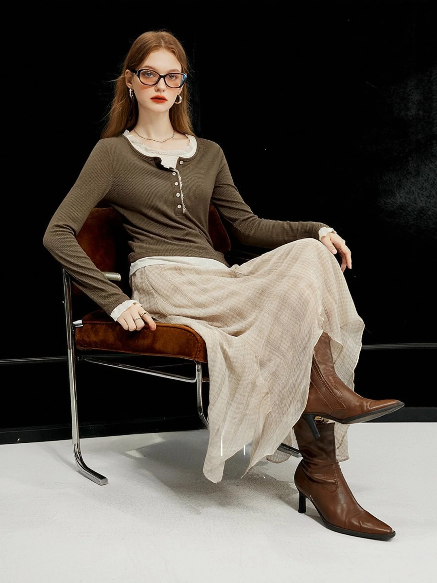 Fashionable Versatile Huaappuw Artistic Style Texture Half Skirt High Waist A-Line Long Dress for Commuting And Daily Wear
Fashionable Versatile Huaappuw Artistic Style Texture Half Skirt High Waist A-Line Long Dress for Commuting And Daily Wear