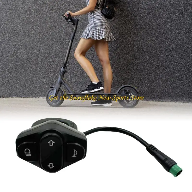 E56D Waterproofs Headlight Button Switches Electric Scooter 5 Pin Turn Switches Replacement Headlight Switches
E56D Waterproofs Headlight Button Switches Electric Scooter 5 Pin Turn Switches Replacement Headlight Switches