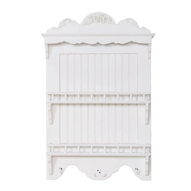 French Vintage Wood White Dish Teacup Plate Condiment Storage Rack Multi-layer Homestay Kitchen Cabinet Hanging Wall
French Vintage Wood White Dish Teacup Plate Condiment Storage Rack Multi-layer Homestay Kitchen Cabinet Hanging Wall