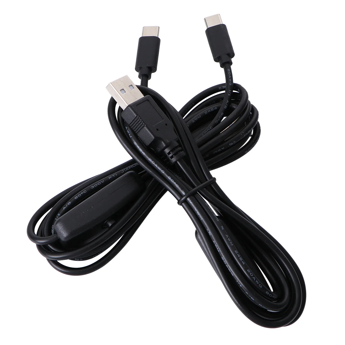 2Pcs 1.5m 3A USB Type- Cable with on Off Switch for 4B Charging Supply Connecting Cable Compatible Fast
2Pcs 1.5m 3A USB Type- Cable with on Off Switch for 4B Charging Supply Connecting Cable Compatible Fast