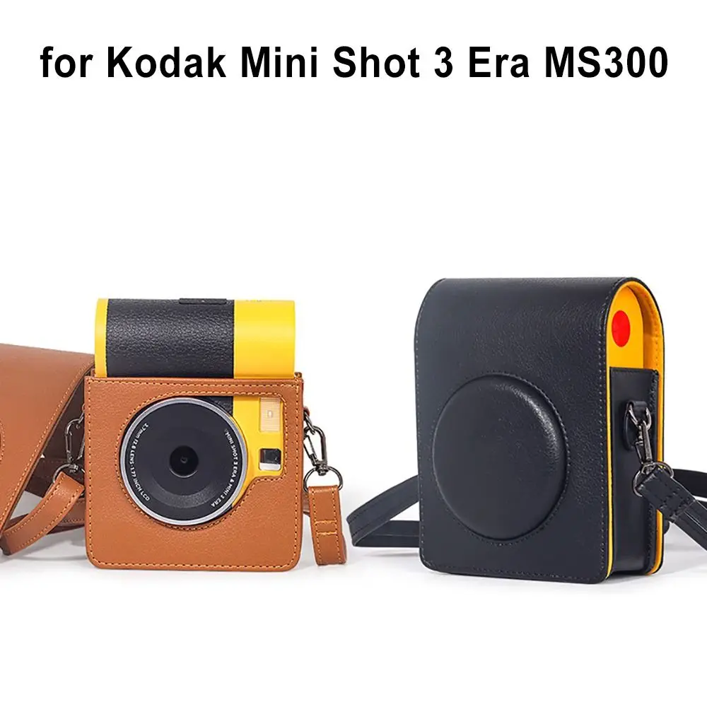 with Shoulder Strap Instant Camera Case PU Leather Anti Scratch Storage Bag Shockproof for Kodak Mini Shot 3 Era MS300
with Shoulder Strap Instant Camera Case PU Leather Anti Scratch Storage Bag Shockproof for Kodak Mini Shot 3 Era MS300