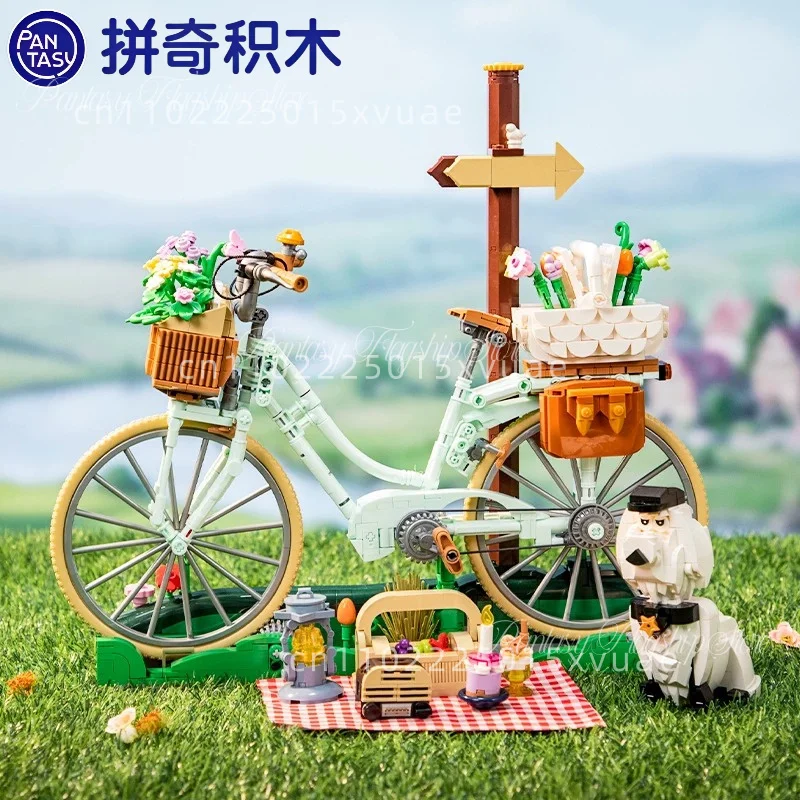 New Pantasy Bicycle Building Blocks Girl Assembling Model Toys European Romantic Street Scene Desktop Decoration Holiday Gifts
New Pantasy Bicycle Building Blocks Girl Assembling Model Toys European Romantic Street Scene Desktop Decoration Holiday Gifts