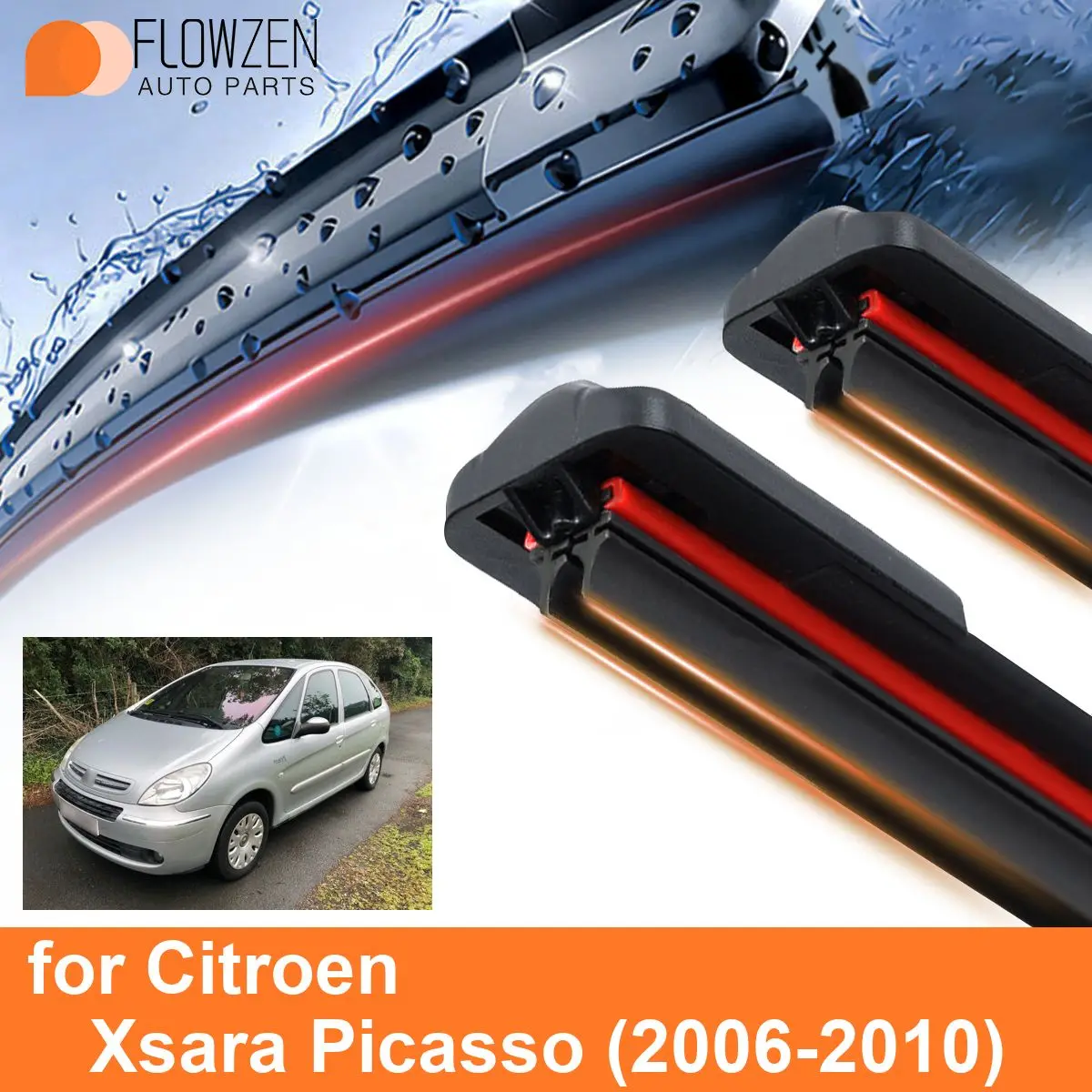 Аксессуары для Citroen Xsara Picasso, двойные резиновые безкаркасные бескаркасные WipersSoft 2008 2009 2010
Аксессуары для Citroen Xsara Picasso, двойные резиновые безкаркасные бескаркасные WipersSoft 2008 2009 2010