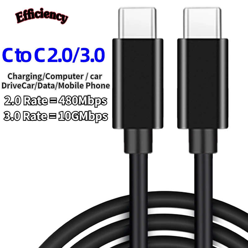 Type-C Data Cable C Male To C Male 3A60W 5PIN 10PIN Hard Drive Cable Car Cable C To C Fast Charging Data Cable
Type-C Data Cable C Male To C Male 3A60W 5PIN 10PIN Hard Drive Cable Car Cable C To C Fast Charging Data Cable