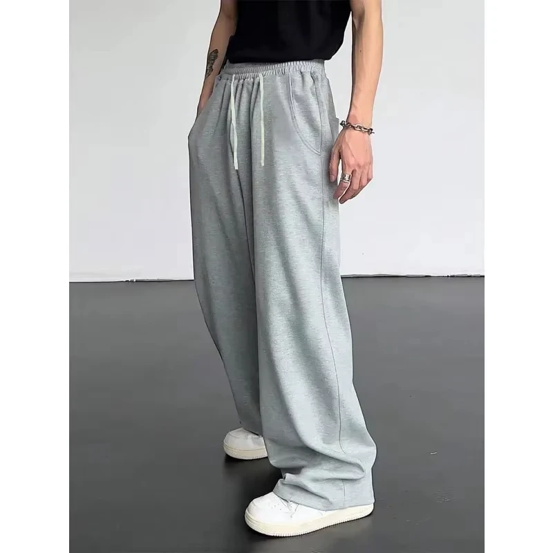 Men's Solid Color Drawstring Waist Slanted Pocket Sports Pants Pure Cotton Casual Loose Pants Sweatpants Men Pants
Men's Solid Color Drawstring Waist Slanted Pocket Sports Pants Pure Cotton Casual Loose Pants Sweatpants Men Pants