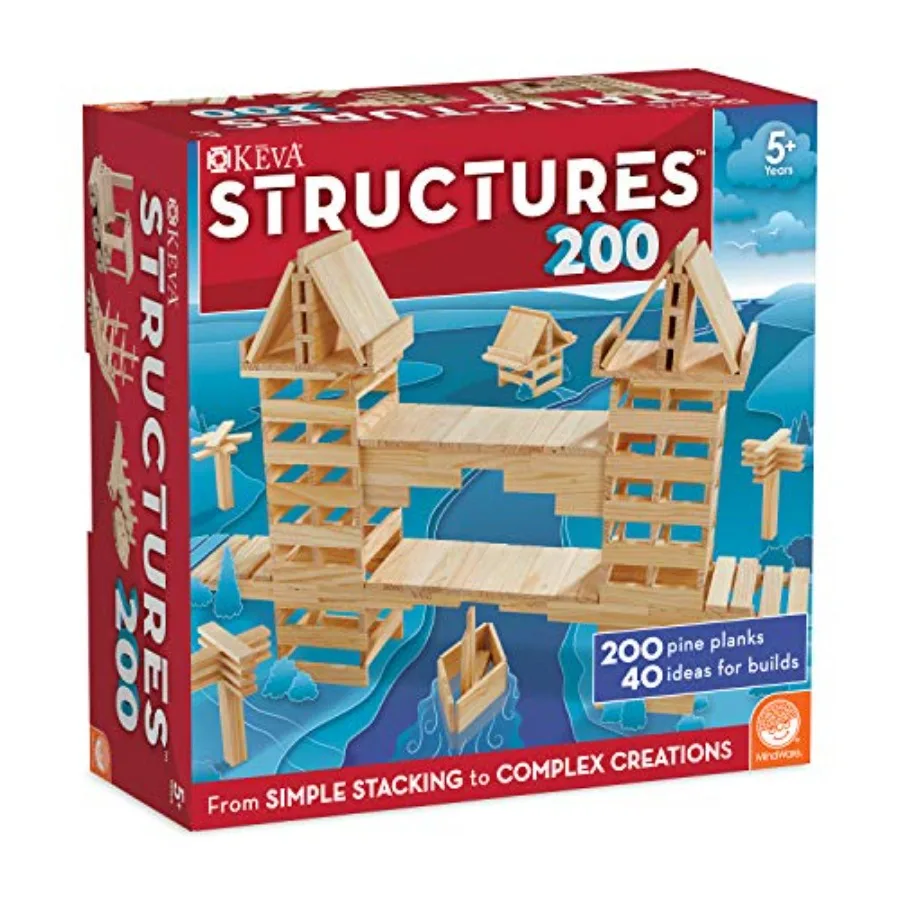 KEVA Structures 200 Wood Building Planks Set Educational building toy for classrooms and homes natural wood warm brown precisio
KEVA Structures 200 Wood Building Planks Set Educational building toy for classrooms and homes natural wood warm brown precisio