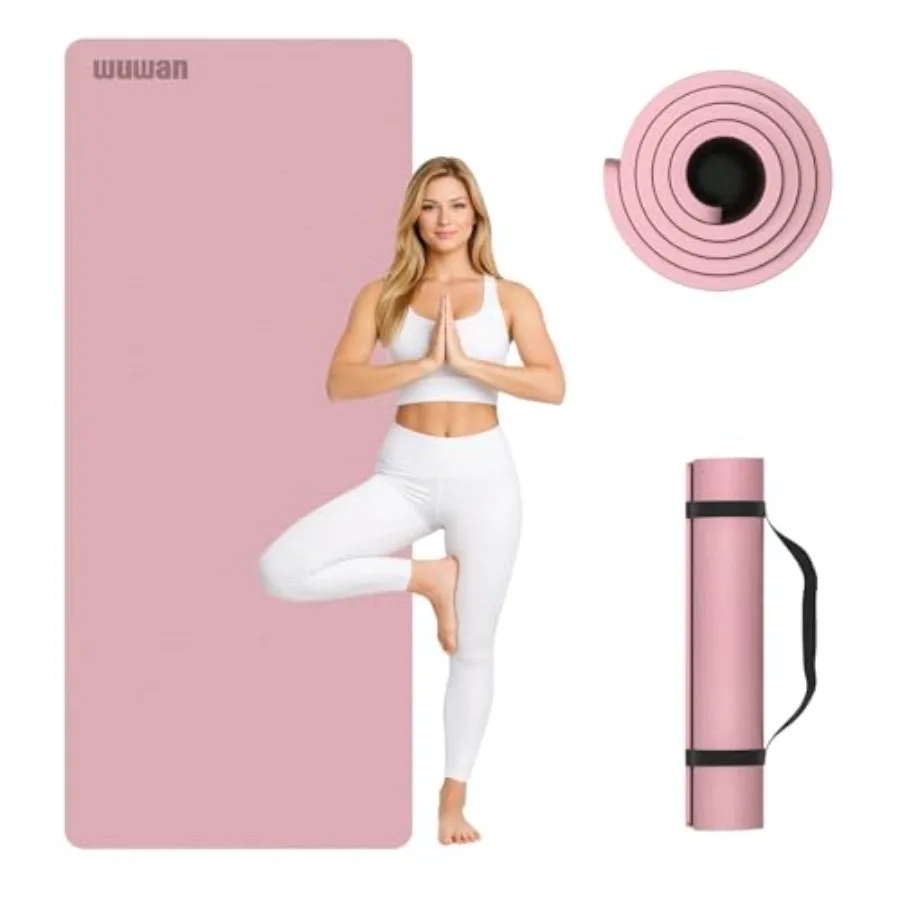 10 mm Yoga Mat 72"x26" TPE Non-Slip Exercise Mat 0.4" Thick Easy-to-Carry Fitness Mat for Yoga Pilates and Workout Professional
10 mm Yoga Mat 72"x26" TPE Non-Slip Exercise Mat 0.4" Thick Easy-to-Carry Fitness Mat for Yoga Pilates and Workout Professional