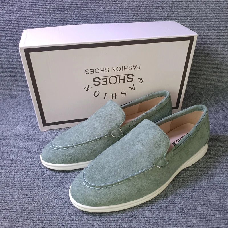 Мужские классические брендовые замшевые лоферы, мужская повседневная обувь, роскошные мужские дышащие туфли без шнуровки на плоской подошве, мокасины больших размеров
Мужские классические брендовые замшевые лоферы, мужская повседневная обувь, роскошные мужские дышащие туфли без шнуровки на плоской подошве, мокасины больших размеров