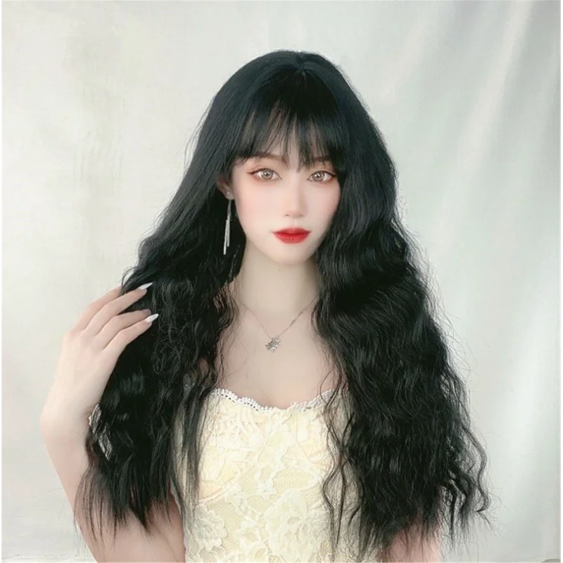 Women Black Or Red Fancy Party Function Corn Wavy Curly Long Hair Full Wig Wigs
Women Black Or Red Fancy Party Function Corn Wavy Curly Long Hair Full Wig Wigs