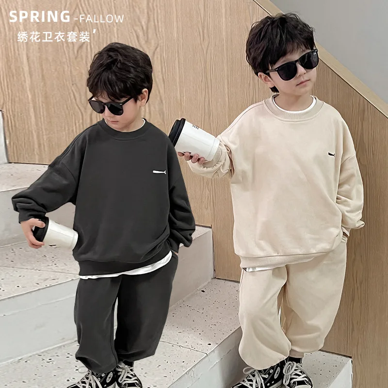 Children Clothing Set 2024 Spring Korean Style Baby Hoodie Pants Two-piece Set Embroidery Boy Casual Fashionable Set
Children Clothing Set 2024 Spring Korean Style Baby Hoodie Pants Two-piece Set Embroidery Boy Casual Fashionable Set