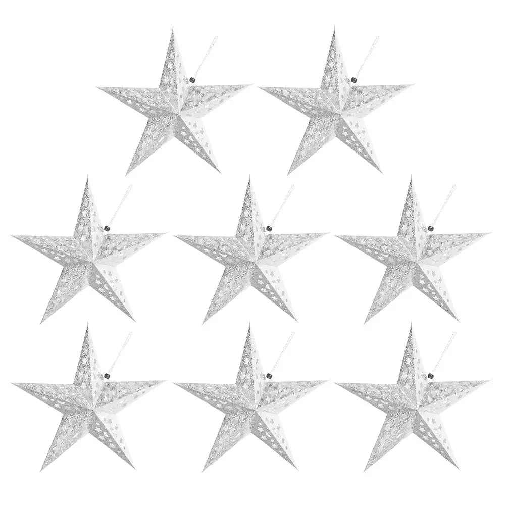 8 Pcs 3D Paper Star Hollow Lampshade Wedding Home Shop Decor Hanging Light Cover Eco Friendly Reusable Christmas
8 Pcs 3D Paper Star Hollow Lampshade Wedding Home Shop Decor Hanging Light Cover Eco Friendly Reusable Christmas