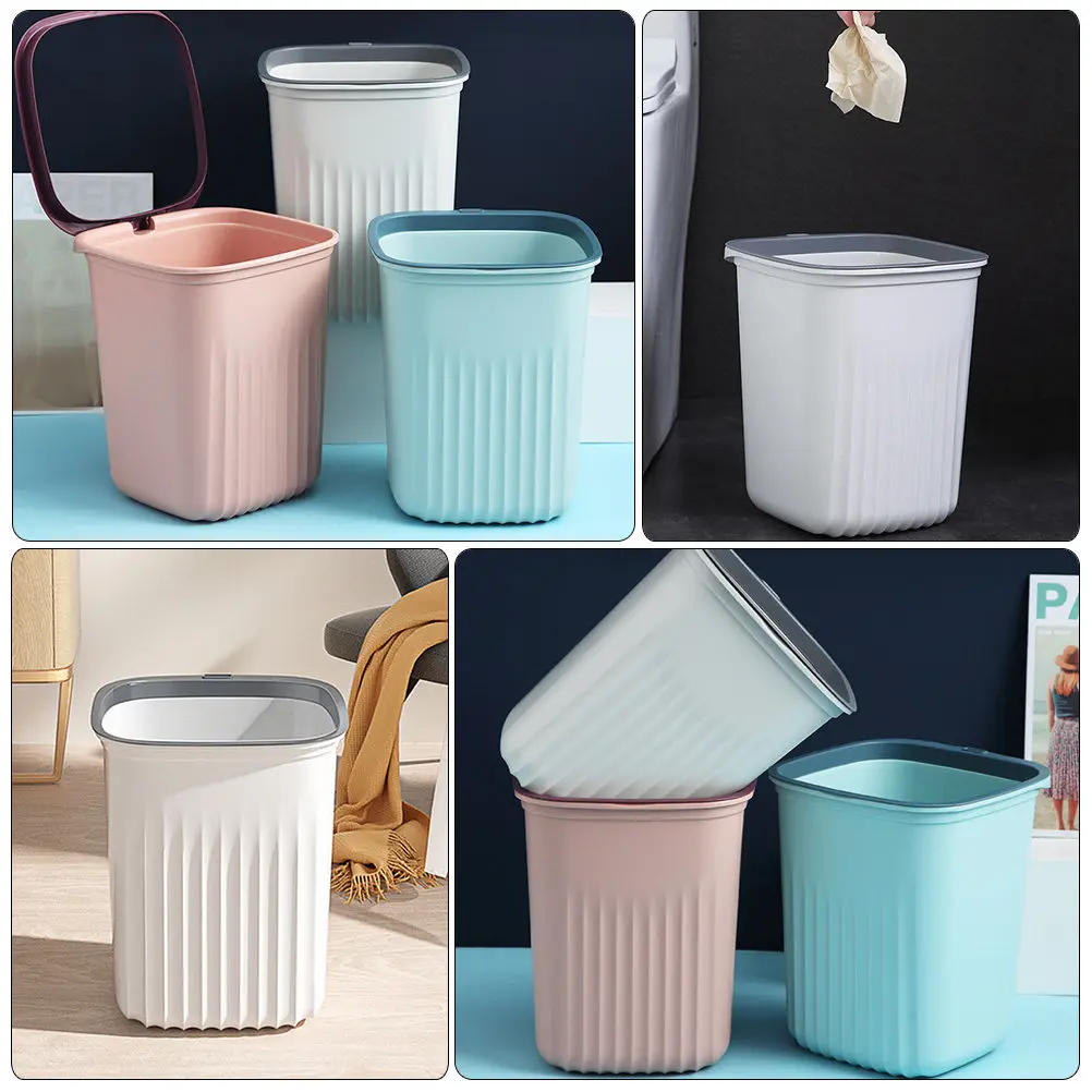 3Pcs Compact Trash Can Set Heavy Duty Plastic Waste Bins Portable Pressing Ring Design for Dormitory Apartment Hotel Craft Room
3Pcs Compact Trash Can Set Heavy Duty Plastic Waste Bins Portable Pressing Ring Design for Dormitory Apartment Hotel Craft Room
